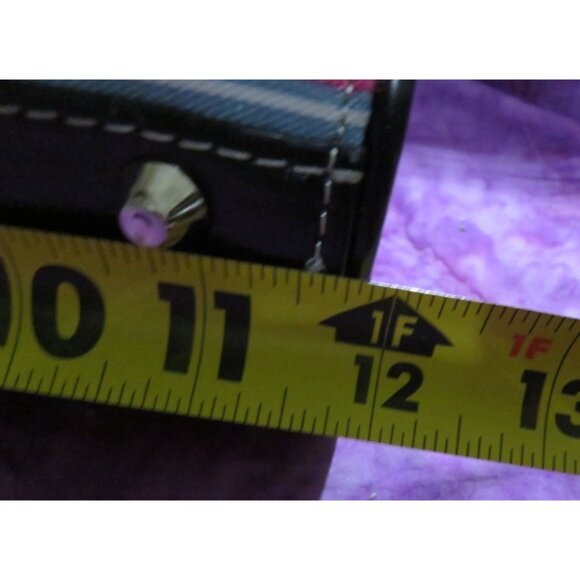 Kate Spade New York Vintage Y2K Pink Striped Structured Canvas & Leather handbag - Picture 10 of 11